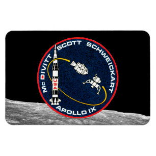 Apollo 9 NASA-missiepatchlogo Magneet