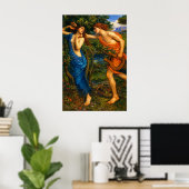 Apollo and Daphne by John William Waterhouse Poster (Thuiskantoor)