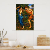 Apollo and Daphne by John William Waterhouse Poster (Keuken)