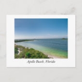 Apollo Beach en de Golf van Mexico Briefkaart (Voorkant)