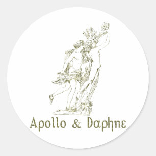 Apollo & Daphne Ronde Sticker