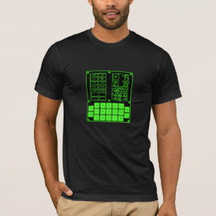 Apollo DSKY Guidance Computer t-shirt gemaakt in V