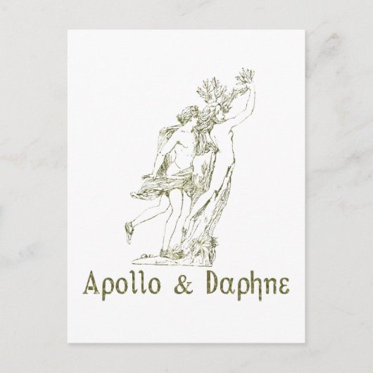 Apollo en Daphne Briefkaart (Voorkant)