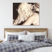 Apollo en Daphne, detail van Daphne's hoofd Canvas Afdruk (Insitu (Slaapkamer))