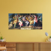Apollo en de Muses, 1600 Canvas Afdruk (Insitu (Woonkamer))