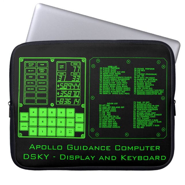 Apollo Guidance Computer Laptop Hoeve 15-inch lapt Laptop Sleeve (Voorkant)