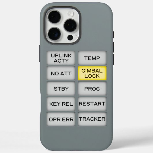 Apollo Indicator Alarm DSKY, Gimbal Lock Case-Mate iPhone Case (Achterkant)
