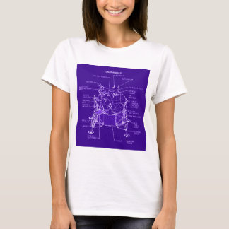 Apollo Lunar Module Blauwdrukken T-shirt