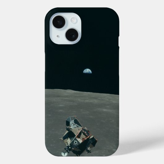 Apollo Maanlander en Aarde boven de maan Case-Mate iPhone Case (Achterkant)