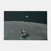 Apollo Maanlander en Aarde boven de maan Deurmat (Voorkant)