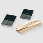 Apollo Maanlander en Aarde boven de maan Handwaaier (Niet-gemonteerd)