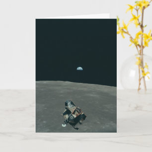 Apollo Maanlander en Aardopkomst boven de Maan Kaart