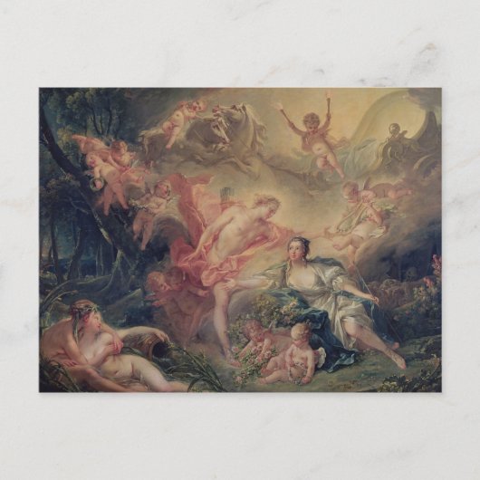 Apollo onthult zijn goddelijkheid briefkaart (Voorkant)