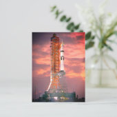 Apollo Saturn 1B Rocket Launch Briefkaart (Staand voorkant)