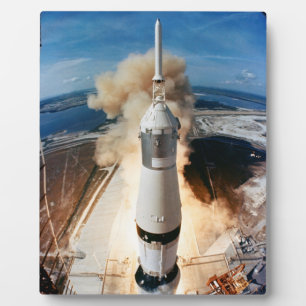 Apollo Saturn V-raket lancering naar Maan 1969 Fotoplaat