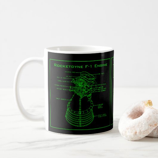Apollo Saturn V Rocketdyne F-1 motor Mok (Met donut)