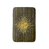 Apollo Sun-symbool op Grieks sleutelpatroon Badmat (Voorkant Verticaal)