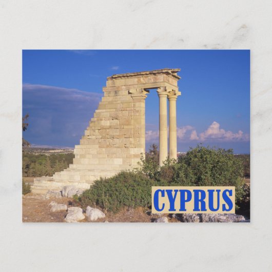 Apollo temple Cyprus briefkaart (Voorkant)