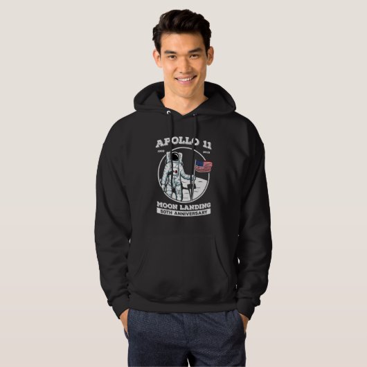 Apollo Th Jubileum maanlanding Hoodie (Voorkant volledig)