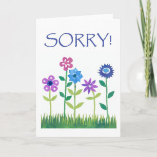 Apologie Kaart - Flower Power