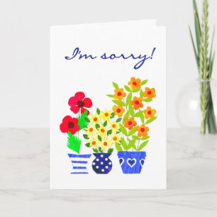 Apologie Kaart - Flower Power