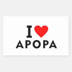 Apopa El Salvador liefde stad hart leuk reizen Rechthoekige Sticker
