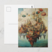 Apophenic Air Castle - Surreal Fantasy Fine Art Briefkaart (Voorkant / Achterkant)