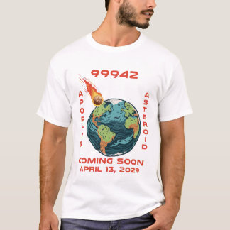 Apophis 99942 13 april 2029 Asteroïde Komeet Meteo T-shirt