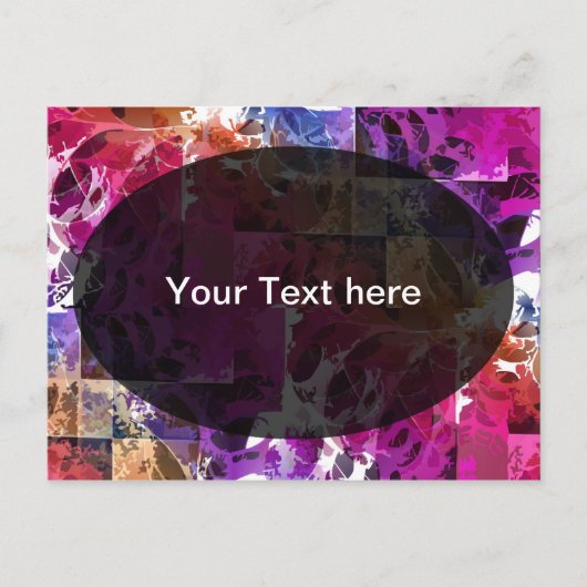 Apophysis Fractal Art - spinweb Sjabloon Briefkaart (Voorkant)