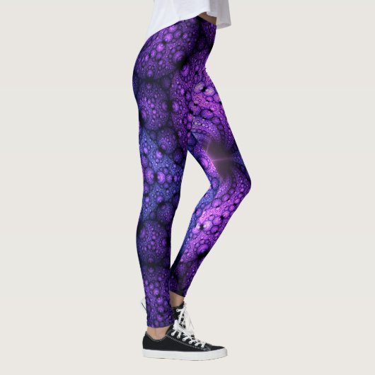 Apophysis Fractal - Atomen Fusion + uw ideeën Leggings (Rechts)