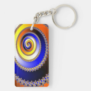 Apophysis Fractal Decor - spiraal Sleutelhanger