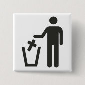 Apostasy Vierkante Button 5,1 Cm (Voorkant)