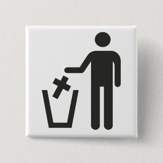 Apostasy Vierkante Button 5,1 Cm