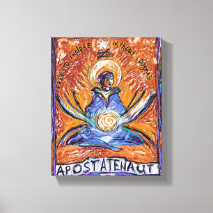 Apostatenaut - verkennen zonder dogma's canvas afdruk