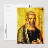 Apostel Peter Icon Orthodox Christelijk Briefkaart (Voorkant / Achterkant)