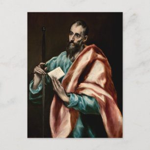 Apostel St. Paulus door El Greco Briefkaart