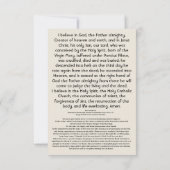 Apostelen geloofsbelijdenis (Achterkant)