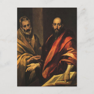 Apostelen Petrus en Paulus door El Greco Briefkaart