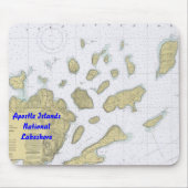 Apostle Islands National Lakeshore Chart Muismat (Voorkant)