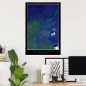 Apostle Islands National Lakeshore Satellite Map Poster (Thuiskantoor)