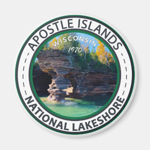 Apostle Islands National Lakeshore Wisconsin Badge Magneet