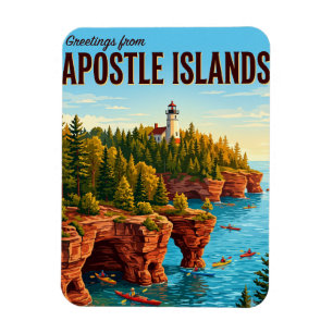 Apostle Islands National Lakeshore Wisconsin Magneet