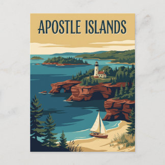 Apostle Islands Wisconsin Lake Superior Poster Briefkaart