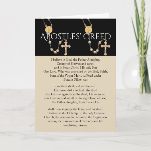 APOSTLES' CREED KAART (Voorkant)