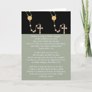 "Apostles Creed" Prayer Kaart