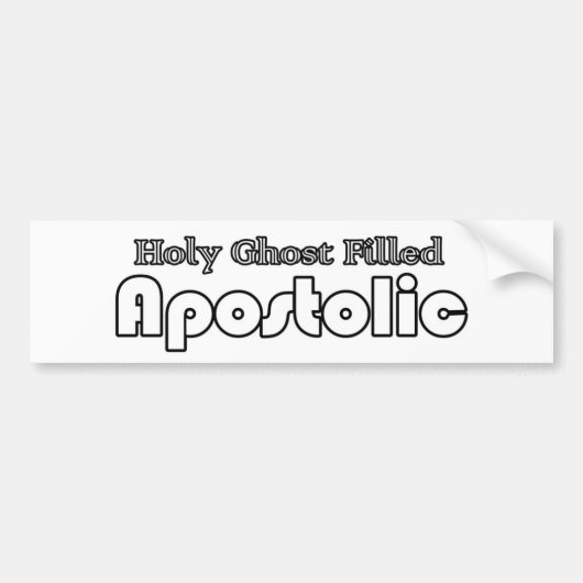 Apostolic Bumpersticker (Voorkant)