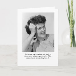 Apostrophe Alice-Wenskaart Kaart