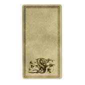 Apothecair etiket van de hagedis (Voorkant)