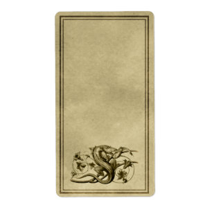 Apothecair etiket van de hagedis