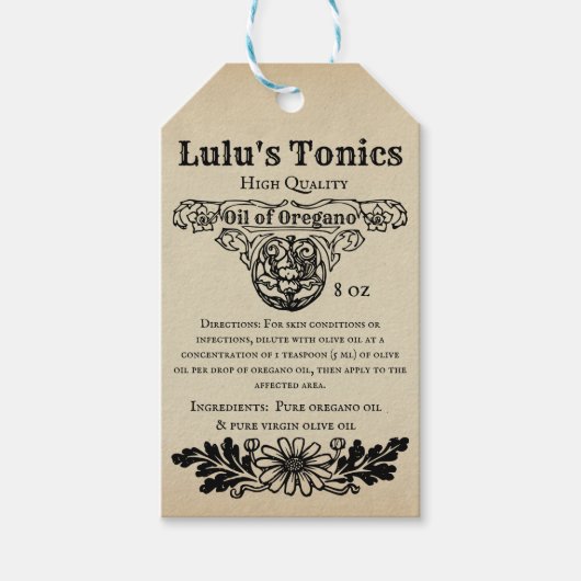 Apothecair Label Cadeaulabel (Voorkant)